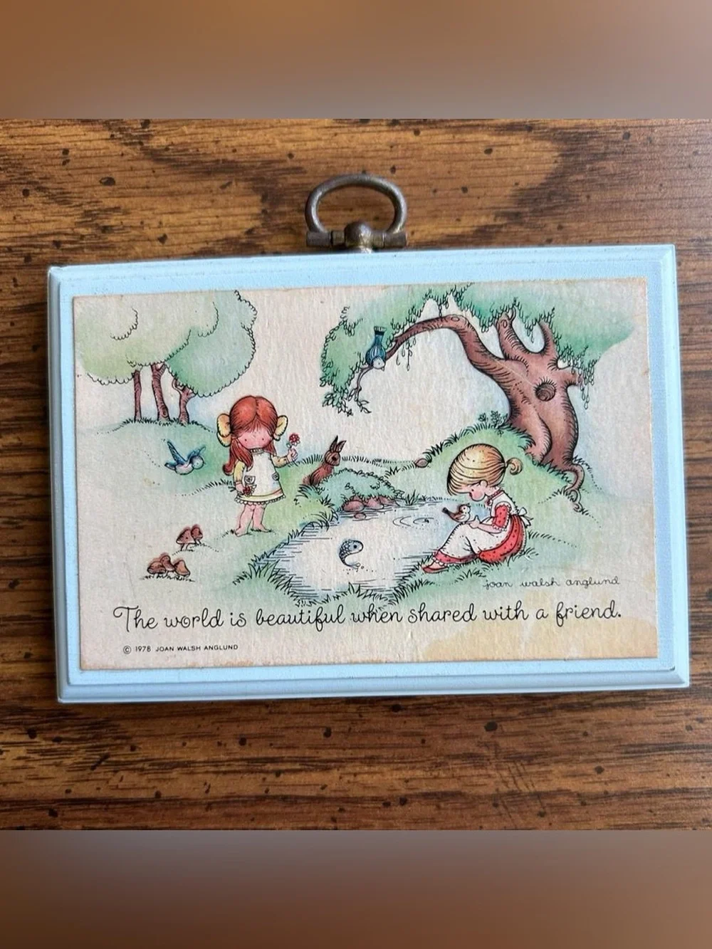 Vintage 70s hallmark plaque